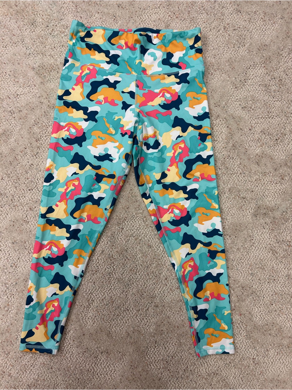 Champion womens Multicolor Camo Leggings - Large